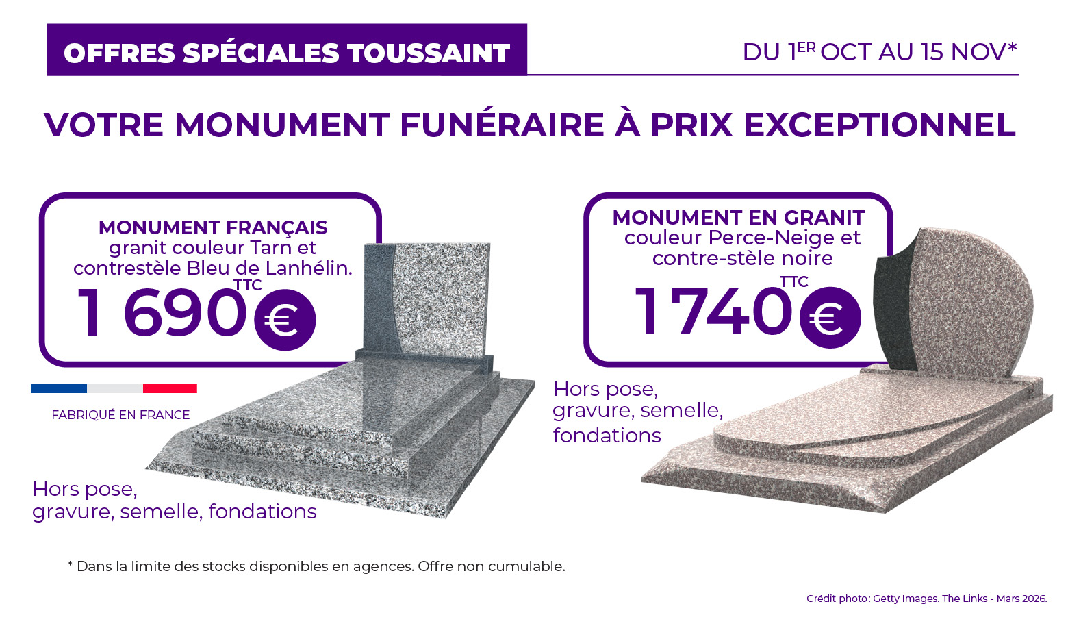 offre marbrerie Toussaint