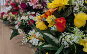 fleurs funéraires